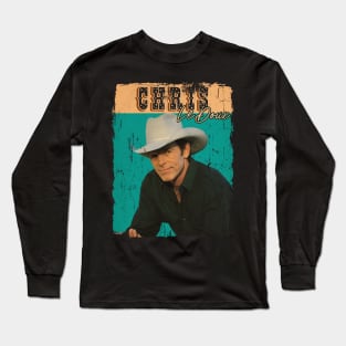 Chris Art drawing - Chris LeDoux #2 Long Sleeve T-Shirt